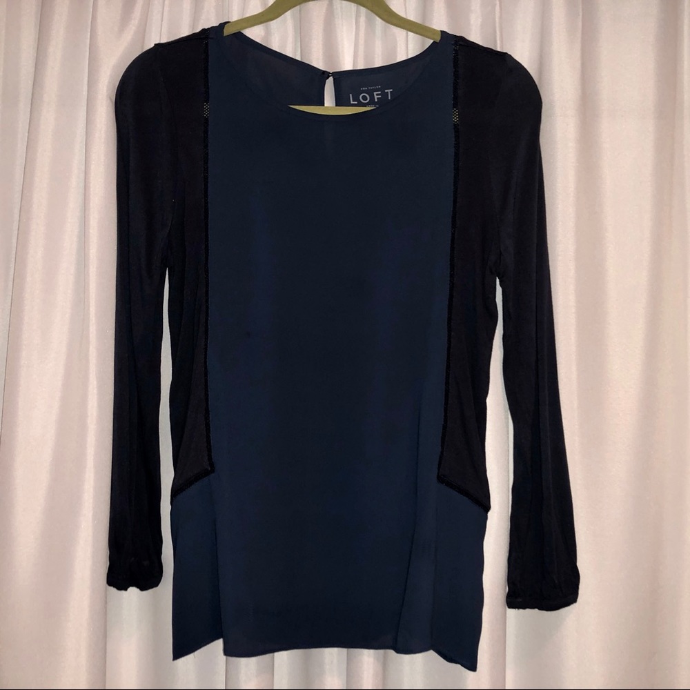 LOFT Blue Blouse